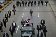 Peruvian President Pedro Pablo Kuczynski waves during a military parade celebrating the country’s Independence Day, Lima, Peru, July 29, 2017 (AP photo by Rodrigo Abd).