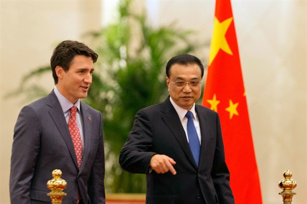 With NAFTA in Limbo, Canada Looks to China for a Potential Free Trade Agreement