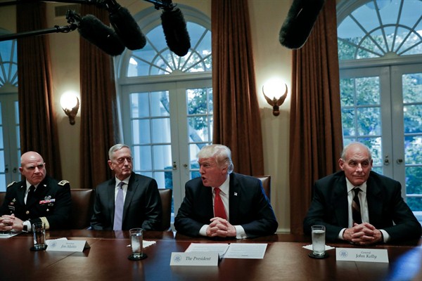 The Generals’ President: How a Praetorian Pentagon Rolled a Gullible Trump