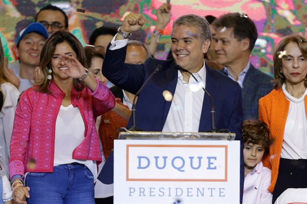 Colombia’s New Conservative President Sets His Sights on the FARC Peace Deal