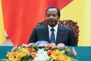 Cameroonian President Paul Biya attends a signing ceremony at the Great Hall Of The People, Beijing, China, March 22, 2018 (Photo by Lintao Zhang for Getty Images via AP images).
