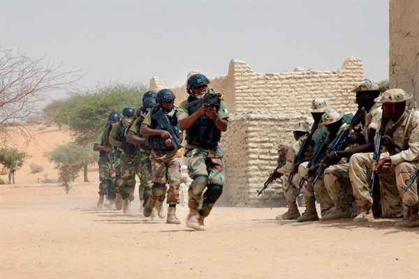 Nigerian special forces, Chadian troops and U.S. advisers participate in the Flintlock exercise, Mao, Chad, March 7, 2015 (AP photo by Jerome Delay).