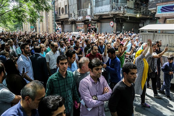 With U.S. Sanctions Looming, Iran Faces a Potentially Explosive Economic Crisis