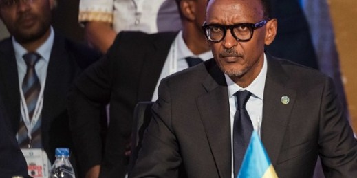 Rwandan President Paul Kagame attends a roundtable event at the EU-Africa summit held in Abidjan, Ivory Coast, Nov. 29, 2017 (AP photo by Geert Vanden Wijngaert).