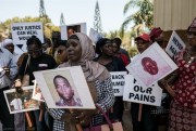 Relatives of victims of the regime of former Gambian President Yahya Jammeh participate in a demonstration to demand information about what happened to their loved ones, Banjul, Gambia, April 17, 2018 (Photo by Jason Florio).