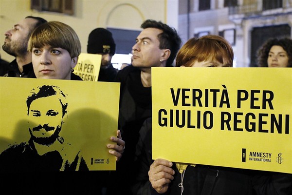 Giulio Regeni’s Brutal Murder, Still Unsolved, Is Only One of Many in Sisi’s Egypt