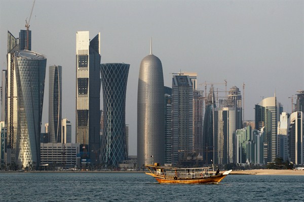 The skyline of Doha’s West Bay neighborhood, Qatar, Jan. 6, 2011 (AP photo  by Saurabh Das).