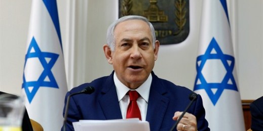 Israeli Prime Minister Benjamin Netanyahu opens the weekly Cabinet meeting at his office in Jerusalem, Jan. 6, 2019 (AP photo by Gali Tibbon).