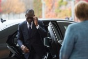 Benin’s president, Patrice Talon, arrives at the “Compact With Africa” conference in Berlin, Germany, Oct. 30, 2018 (Photo by Annegret Hilse for dpa via AP Images).
