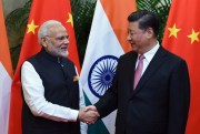 Indian Prime Minister Narendra Modi and Chinese President Xi Jinping at their recent summit, Wuhan, China, April 27, 2018 (Photo by India’s Ministry of External Affairs via AP).