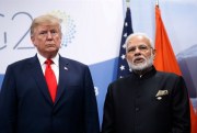 U.S. President Donald Trump meets with Indian Prime Minister Narendra Modi in Buenos Aires, Argentina, Nov. 30, 2018 (AP photo by Pablo Martinez Monsivais).