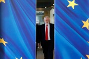 British Labour Party leader Jeremy Corbyn leaves EU headquarters in Brussels, March 21, 2019 (AP photo by Frank Augstein).