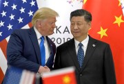 U.S. President Donald Trump with Chinese President Xi Jinping during the G-20 summit in Osaka, Japan, June 29, 2019 (AP photo by Susan Walsh).