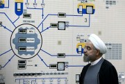 Iranian President Hassan Rouhani visits the Bushehr nuclear power plant just outside of Bushehr, Iran, June 17, 2019 (Photo by Mohammad Berno for the Iranian President’s Office via AP Images).
