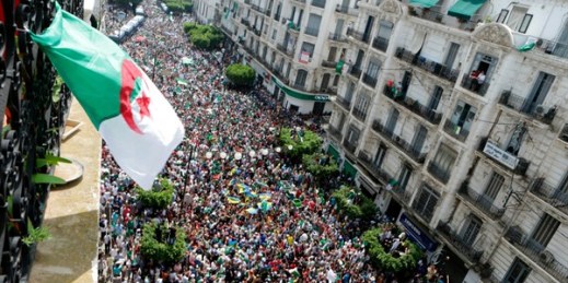 Thousands of protesters take part in a march against the Algerian regime on the country's Independence Day, Algiers, July 5, 2019 (Photo by Farouk Batiche for dpa via AP).