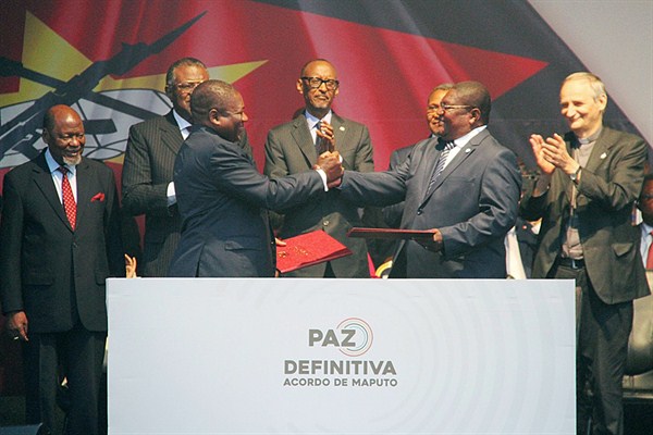 Mozambique’s New Peace Accord Will Soon Be Put to the Test