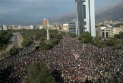 An anti-government protest in Santiago, Chile, Nov. 1, 2019 (AP photo by Rodrigo Abd).