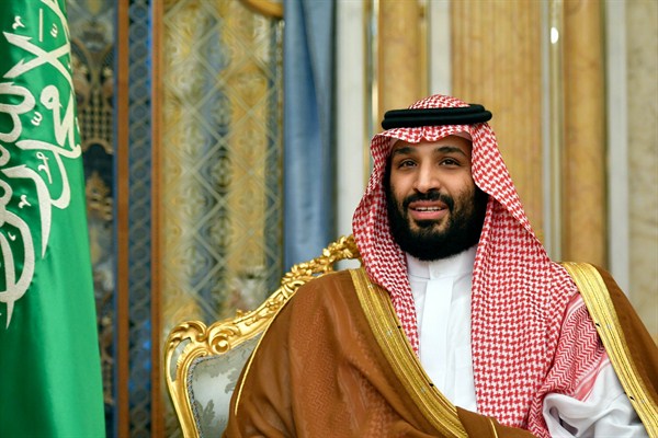 Crown Prince Mohammed bin Salman at a meeting in Jeddah, Saudi Arabia, Sept. 18, 2019 (Pool photo by Mandel Ngan via AP).