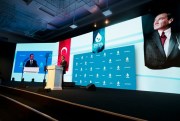 Ali Babacan, a former Turkish economy minister, speaks at the launch of his new Democracy and Progress Party, in Ankara, March 11, 2020 (AP photo by Burhan Ozbilici).