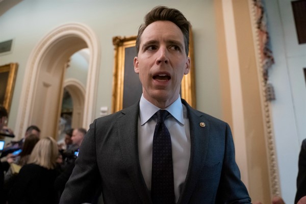 Hawley’s Call to Abolish the WTO Echoes an Ominous Past