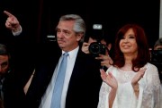 President Alberto Fernandez and Vice President Cristina Fernandez de Kirchner after taking the oath of office in Buenos Aires, Argentina, Dec. 10, 2019 (AP photo by Natacha Pisarenko).