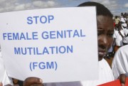 A protest against female genital mutilation.