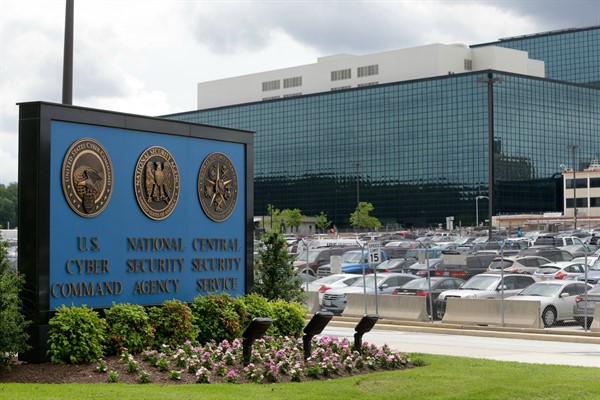 The National Security Administration campus, where the U.S. Cyber Command is located, in Fort Meade, Md., June 6, 2013 (AP photo by Patrick Semansky).