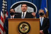 John Demers, assistant attorney general of the Justice Department’s National Security Division, announces charges against two British men who joined the Islamic State, at a press conference in Washington, Oct. 7, 2020 (Photo by Jim Watson via AP).