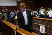 Ace Magashule, secretary general of the African National Congress party, at a bail hearing in Bloemfontein, South Africa, Nov. 13, 2020 (AP photo).