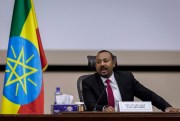 Ethiopian Prime Minister Abiy Ahmed at his office in Addis Ababa, Ethiopia, Nov. 30, 2020 (AP photo by Mulugeta Ayene).