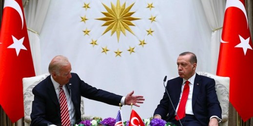 Then-Vice President Joe Biden meets with Turkish President Recep Tayyip Erdogan in Ankara, Aug. 25, 2016 (pool photo by Kayhan Ozer for Presidential Press Service, via AP).
