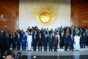 African leaders at the opening session of the 33rd African Union Summit at the AU headquarters in Addis Ababa, Ethiopia, Feb. 9, 2020 (AP photo).
