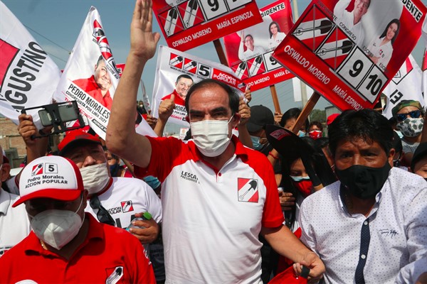 Is Peru’s Crowded Presidential Election a Bridge to Nowhere?