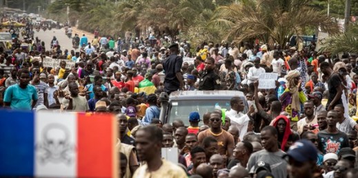 Malians supporting the overthrow of former President Ibrahim Boubacar Keita, in Bamako, Mali Friday, Aug. 21, 2020 (AP Photo).