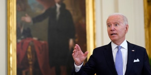 President Joe Biden in the East Room of the White House, Washington, July 29, 2021 (AP photo by Susan Walsh).