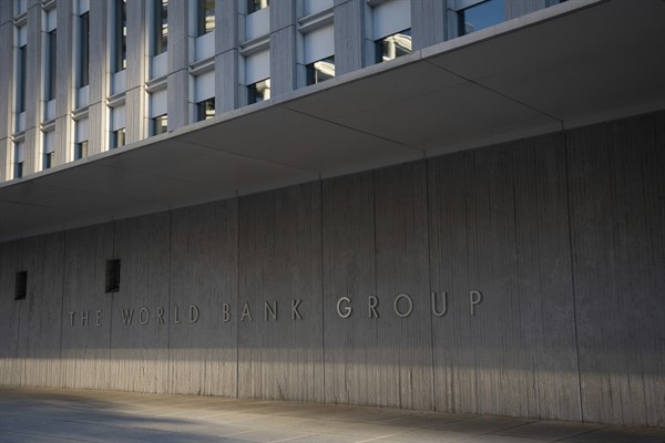 The World Bank Group headquarters in Washington, D.C., Sept. 24, 2021 (Sipa photo by Graeme Sloan via AP Images).