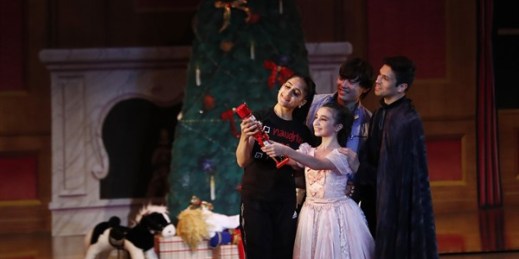 A rehearsal of Vladimir Issaev’s rendition of “The Nutcracker” ballet, in Fort Lauderdale, Fla., Dec. 13, 2019 (AP photo by Brynn Anderson).