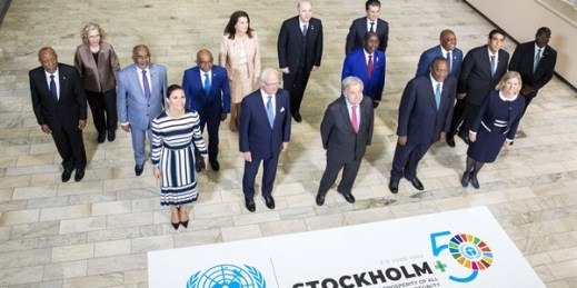 Stockholm +50 climate conference. On 2 and 3 June, representatives from 110 countries will attend the UN meeting, including environment ministers, heads of state, representatives of business and civil society (Sipa via AP Images).