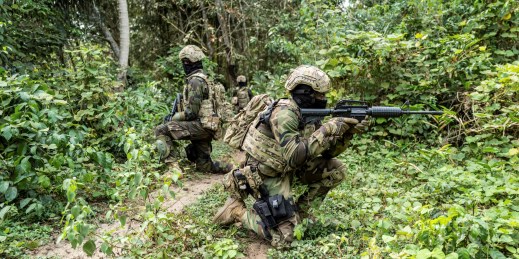 Ghanaian special forces soldiers.