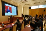 Students at the China Executive Leadership Academy listen to a classroom lecture in Jinggangshan, Jiangxi province, April 9, 2021.