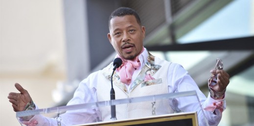 Terrence Howard is honored with a star on the Hollywood Walk of Fame, Los Angeles, Sept. 24, 2019 (Sipa photo via AP Images).