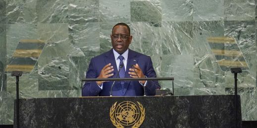 senegal's president at the un speaking about unsc reform