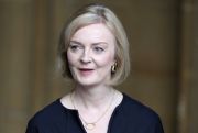 British Prime Minister Liz Truss leaves Westminster Hall, in the Palace of Westminster, London, Sept. 12, 2022.