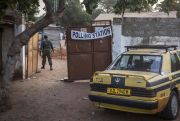 polling station in gambia's young democracy
