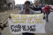 Kenyans protest against inflation and the cost of living, especially higher prices of basic foodstuffs, in downtown Nairobi, Kenya, July 7, 2022.