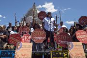 Apache activists rally to oppose mining's environmental's impacts