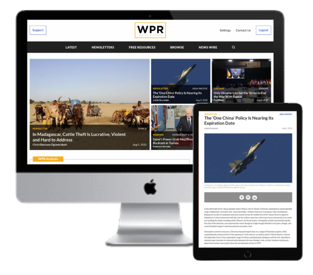The WPR website on desktop and tablet.