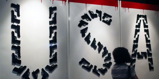 an art exhibit highlights the impact of gun trafficking from mexico into the us