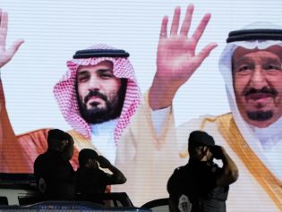 Saudi Arabia's King and Crown Prince MBS