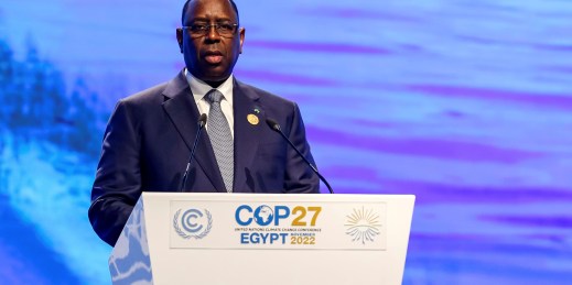 at COP27 2022, leaders from countries in Africa call for more climate change action from rich countries